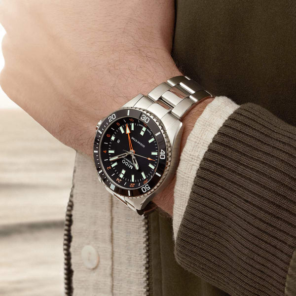 Mido Ocean Star 美度海洋之星 GMT 兩地時區200米潛水機械錶 44mm M0266291105101