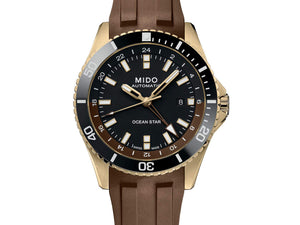 Mido 美度 Ocean Star 海洋之星 GMT 兩地時區陶瓷圈200米潛水機械錶 44mm M0266293729100 - 新萬國鐘錶