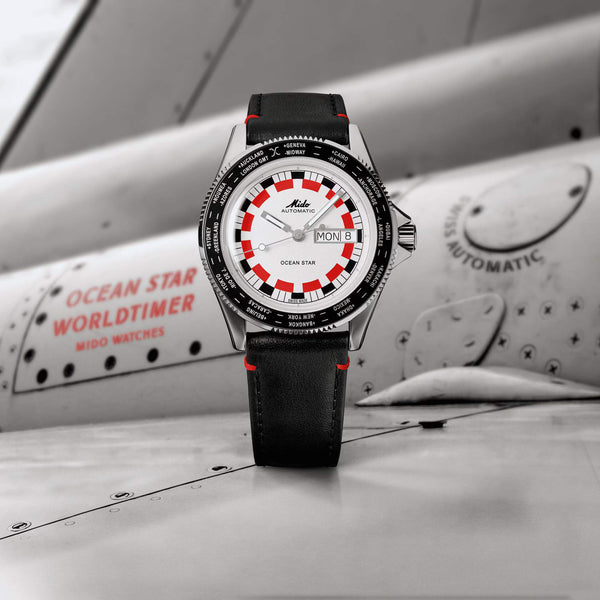 Mido 美度 Ocean Star Worldtimer 海洋之星200米世界時區潛水腕錶 40.5mm M0268301603000