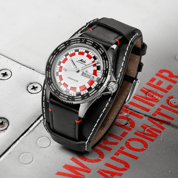 Mido 美度 Ocean Star Worldtimer 海洋之星200米世界時區潛水腕錶 40.5mm M0268301603000