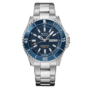MIDO 美度 Ocean Star 200 海洋之星200米潛水80小時鈦游絲抗磁機械腕錶 41mm M0269301104100