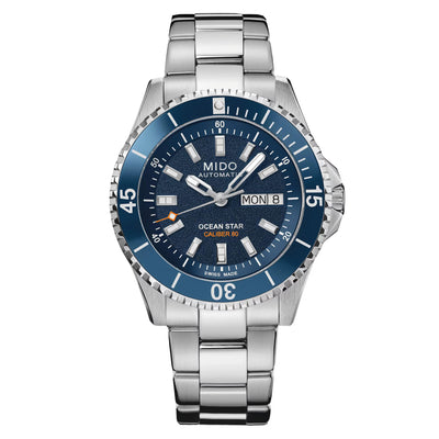MIDO 美度 Ocean Star 200 海洋之星200米潛水80小時鈦游絲抗磁機械腕錶 41mm M0269301104100