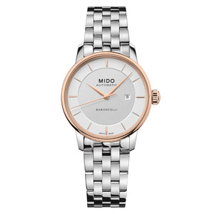 MIDO 美度永恆系列 Signature 玫瑰金PVD雙色機械女錶 30mm M037.207.21.031.00