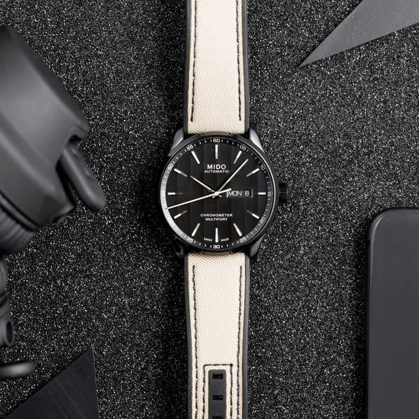 MIDO 美度 MULTIFORT 先鋒系列黑色PVD天文台認證腕錶 42mm M0384313705109 - 新萬國鐘錶