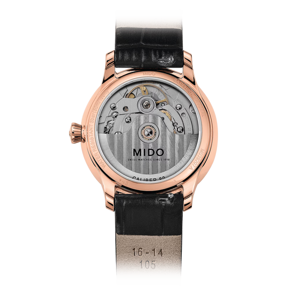 MIDO 美度 BARONCELLI 永恆系列PVD玫瑰金珍珠貝錶盤 34mm M0392073610600