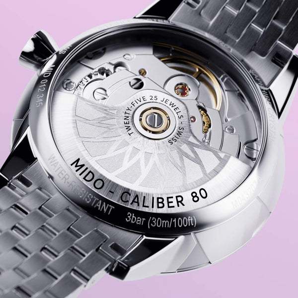 MIDO 美度 RAINFLOWER 花雨系列鑽石珍珠母貝機械女士腕錶 34mm M0432071110600