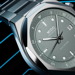 MIDO 美度 MULTIFORT 8 Two Crowns 先鋒系列雙錶冠八角形錶圈機械錶 40mm M0475071108100