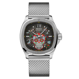 MIDO 美度 MULTIFORT 先鋒系列 TV Big Date Alebrijes大日期窗亡靈節2026特別版腕錶 40mm M049.526.11.081.02
