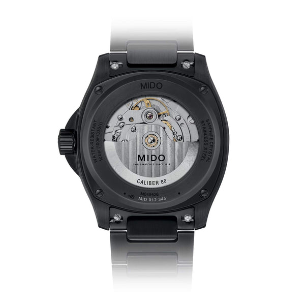 MIDO 美度 淚之女王金秀賢 MULTIFORT 先鋒系列 TV Big Date 黑色PVD大日期窗腕錶 40mm M0495263308100