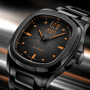 MIDO 美度 MULTIFORT 先鋒系列 TV Big Date 黑色PVD大日期窗腕錶 40mm M0495263308100