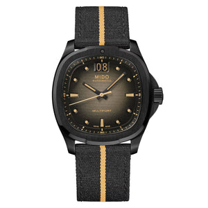 MIDO 美度 MULTIFORT 先鋒系列 TV Big Date 大日期窗黑色PVD特別版腕錶 40mm M049.526.36.081.00
