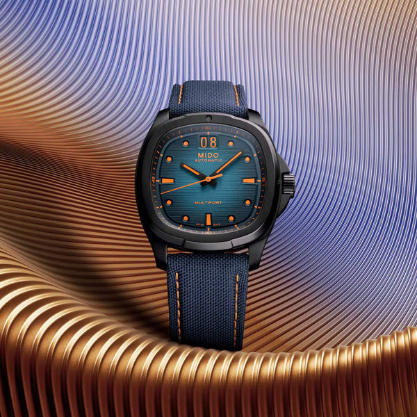 MIDO 美度 MULTIFORT 先鋒系列 TV Big Date 黑色PVD大日期窗腕錶 40mm M0495263704100
