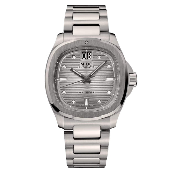 MIDO 美度 MULTIFORT 先鋒系列 TV Big Date 大日期窗鈦金屬腕錶 40mm M0495264408100