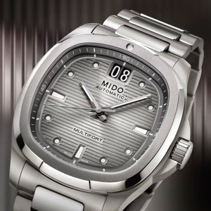 MIDO 美度 MULTIFORT 先鋒系列 TV Big Date 大日期窗鈦金屬腕錶 40mm M0495264408100