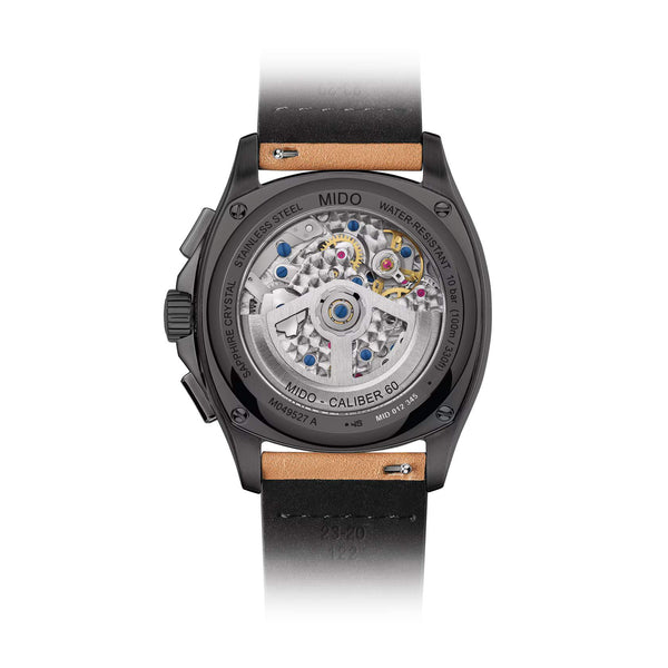 MIDO 美度 MULTIFORT 先鋒系列 TV 電視機PVD黑計時機械腕錶 42mm M0495273308100