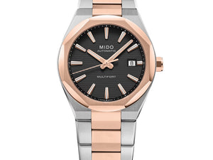 MIDO 美度 Multifort 8 One Crown 先鋒系列PVD玫瑰金八角形機械腕錶 40mm M0555072205100