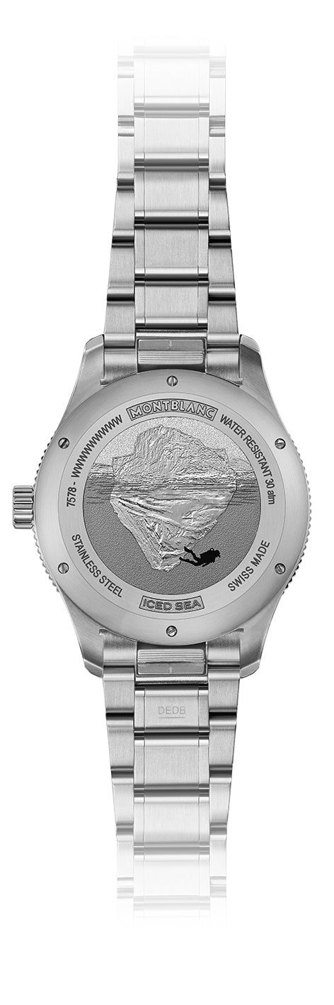 MontBlanc 萬寶龍 Iced Sea 系列 300米日期顯示自動潛水腕錶 41mm 132291