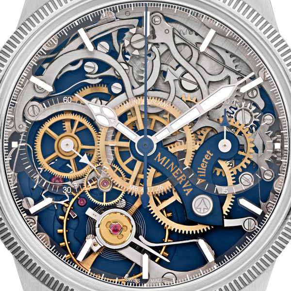 MONTBLANC 萬寶龍 Unveiled Minerva 1858系列單按把計時腕錶限量款100 43mm 133296