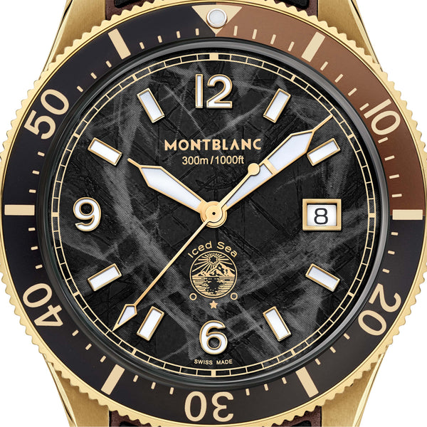 MontBlanc 萬寶龍 Iced Sea 系列 300米日期顯示自動潛水青銅腕錶 41mm 133300