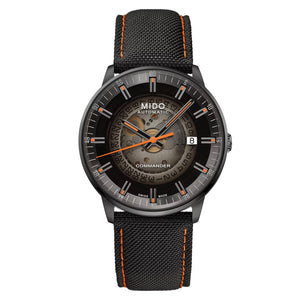 MIDO 美度 Commander Gradient 香榭系列煙灰漸層黑色PVD80小時機械腕錶 40mm M0214073741100