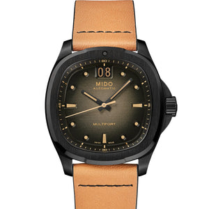MIDO 美度 MULTIFORT 先鋒系列 TV Big Date 大日期窗黑色PVD特別版腕錶 40mm M049.526.36.081.00