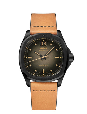 MIDO 美度 MULTIFORT 先鋒系列 TV Big Date 大日期窗黑色PVD特別版腕錶 40mm M049.526.36.081.00