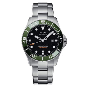MIDO 美度 OCEAN STAR 海洋之星綠色陶瓷圈600米天文台認證 43.50mm M0266081105101