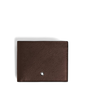 MONTBLANC 萬寶龍 Sartorial 匠心系列 6卡短夾 MB223009 黑檀木色