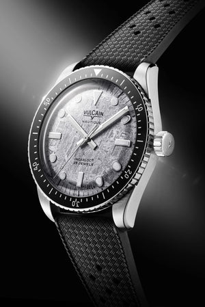 VULCAIN 窩路堅 Skindiver 潛水員系列200米隕石面限量機械腕錶 38mm 660170T17.BAR200