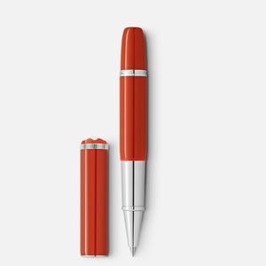 MontBlanc 萬寶龍傳承系列紅與黑「迷你」特別版珊瑚色鋼珠筆 MB127857