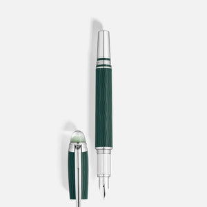 MontBlanc 萬寶龍星際行者 PolarGreen 系列珍貴樹脂鋼筆 f尖 MB132901