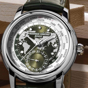 Frederique Constant 康斯登 Manufacture 自製機芯世界時區腕錶 42mm FC-718KWM4H6