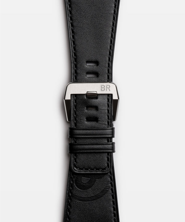 Bell & Ross 柏萊士 BR-03 GMT Black 兩地時區黑紅圈機械腕錶 42mm BR0393-BL-ST/SCA