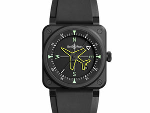 Bell & Ross 柏萊士 BR-03 GYROCOMPASS 陀螺羅盤 限量999枚 41mm BR03A-CPS-CE/SRB