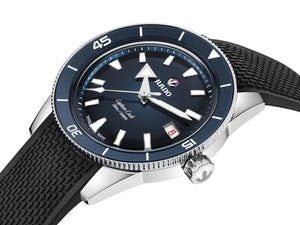 RADO 雷達錶 Captain Cook 庫克船長300米漸層藍80小時自動潛水腕錶 39mm R32223229