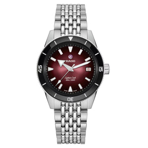 RADO 雷達錶 Captain Cook 庫克船長300米漸層紅潛水腕錶 39mm R32223408