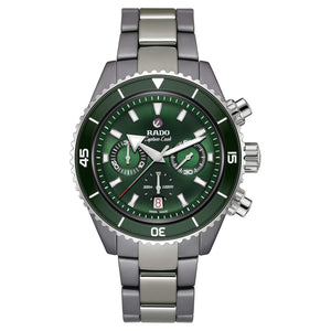 RADO 雷達錶 Captain Cook 庫克船長系列高科技電漿陶瓷300米計時腕錶 43mm R32189313