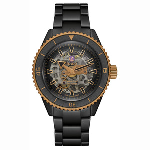 RADO 雷達錶 Captain Cook 庫克船長高科技陶瓷鏤空潛水腕錶 43mm R32192152 - 新萬國鐘錶