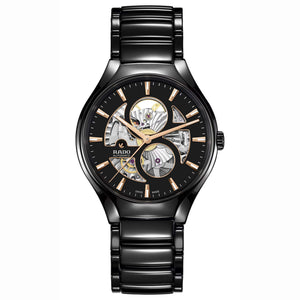 Rado 雷達錶 TRUE 真我系列開芯高科技電漿陶瓷機械鏤空腕錶 40mm R27107172 - 新萬國鐘錶