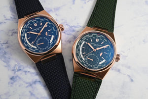 Frederique Constant 康斯登 HIGHLIFE 自製機芯世界時區18k玫瑰金台灣限定腕錶綠 41mm - 新萬國鐘錶