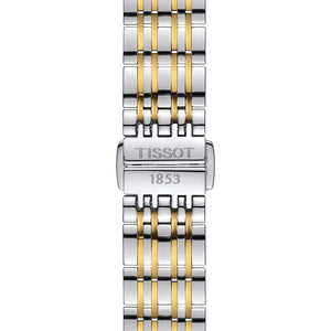 TISSOT 天梭 Carson 卡森系列黃色PVD機械女士腕錶 28mm T0852072201100