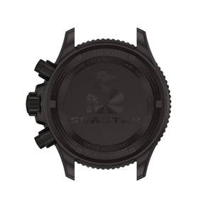 TISSOT 天梭 SEASTAR 1000 海星系列石英計時300米黑色PVD潛水錶 38mm T1202173706100