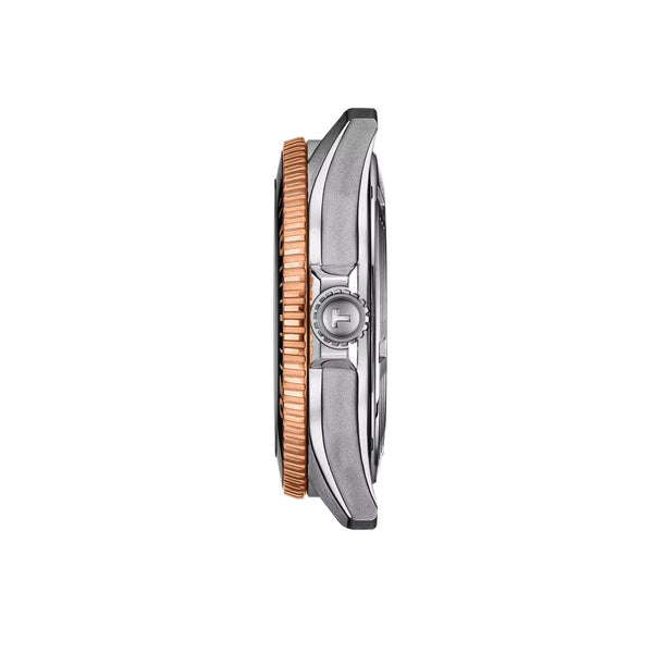 TISSOT 天梭 Seastar 1000 海星系列PVD玫瑰金300米潛水機械腕錶 40mm T1208072205101
