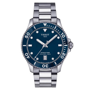 TISSOT SEASTAR 1000 天梭海星系列300米潛水石英錶 40mm T1204101104100