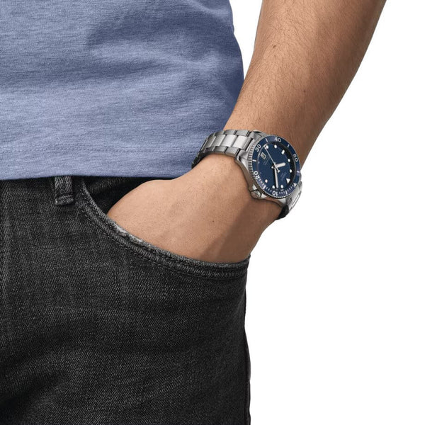 TISSOT SEASTAR 1000 天梭海星系列300米潛水石英錶 40mm T1204101104100