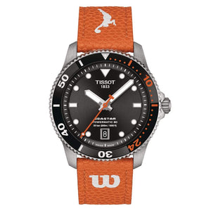TISSOT 天梭 Seastar WILSON WNBA 海星系列300米WNBA威爾森美國女職籃特別版 40mm T1208071705100