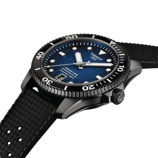 TISSOT 天梭 Seastar 1000 海星系列300米潛水機械腕錶 40mm T1208073704100
