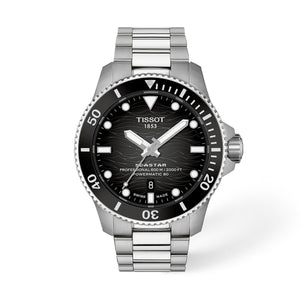 TISSOT 天梭 SEASTAR 2000 海星系列專業級600米80小時陶瓷潛水機械錶 44mm T1209071105100