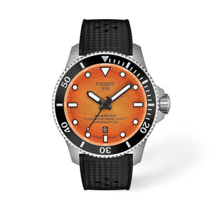 TISSOT 天梭 SEASTAR 2000 海星系列專業級600米80小時陶瓷潛水機械錶 44mm T1209071728100