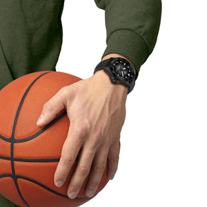 TISSOT 天梭 SEASTAR 2000 海星系列專業級600米80小時陶瓷黑色PVD潛水機械錶 44mm T1209073705100